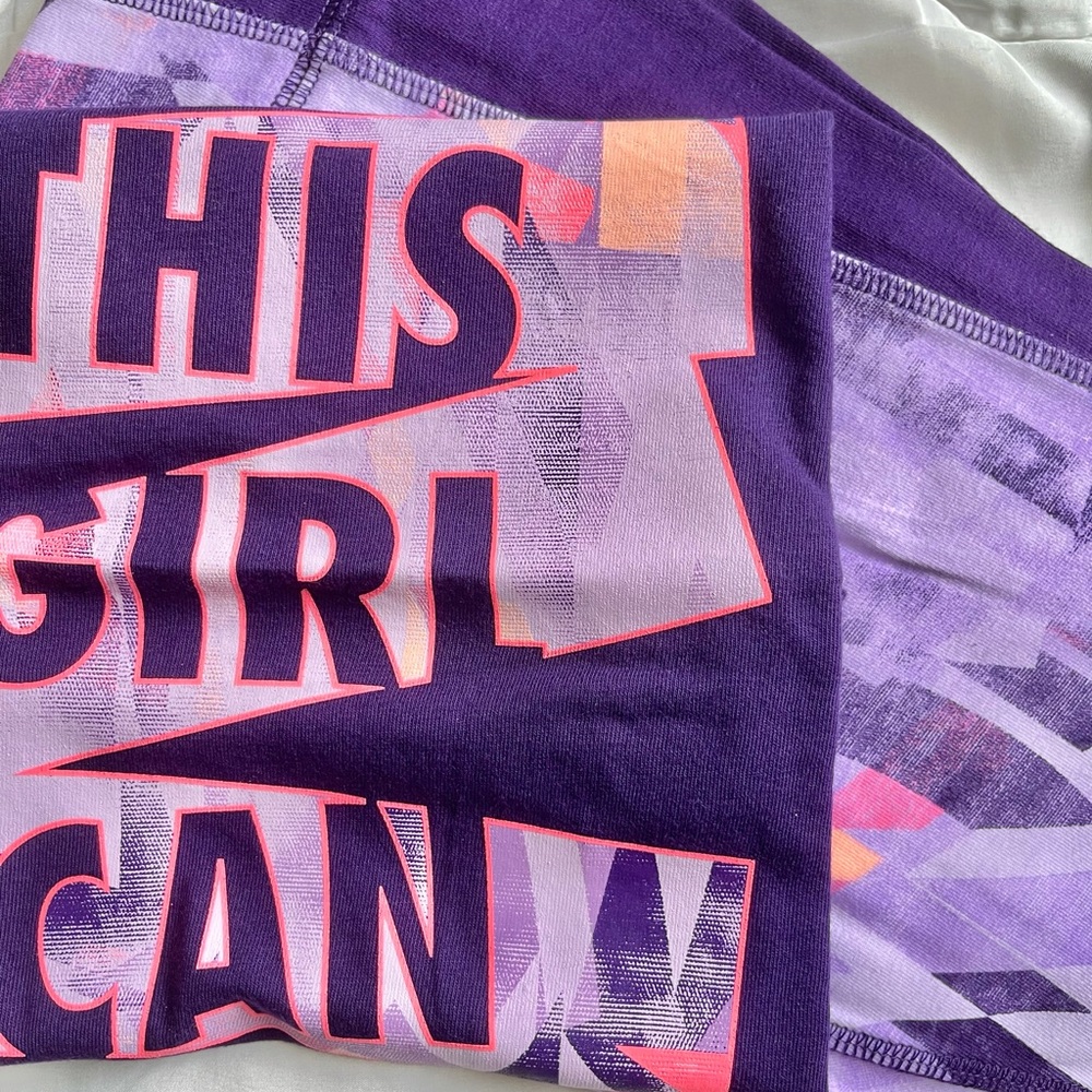 Girls Purple Leggings Set